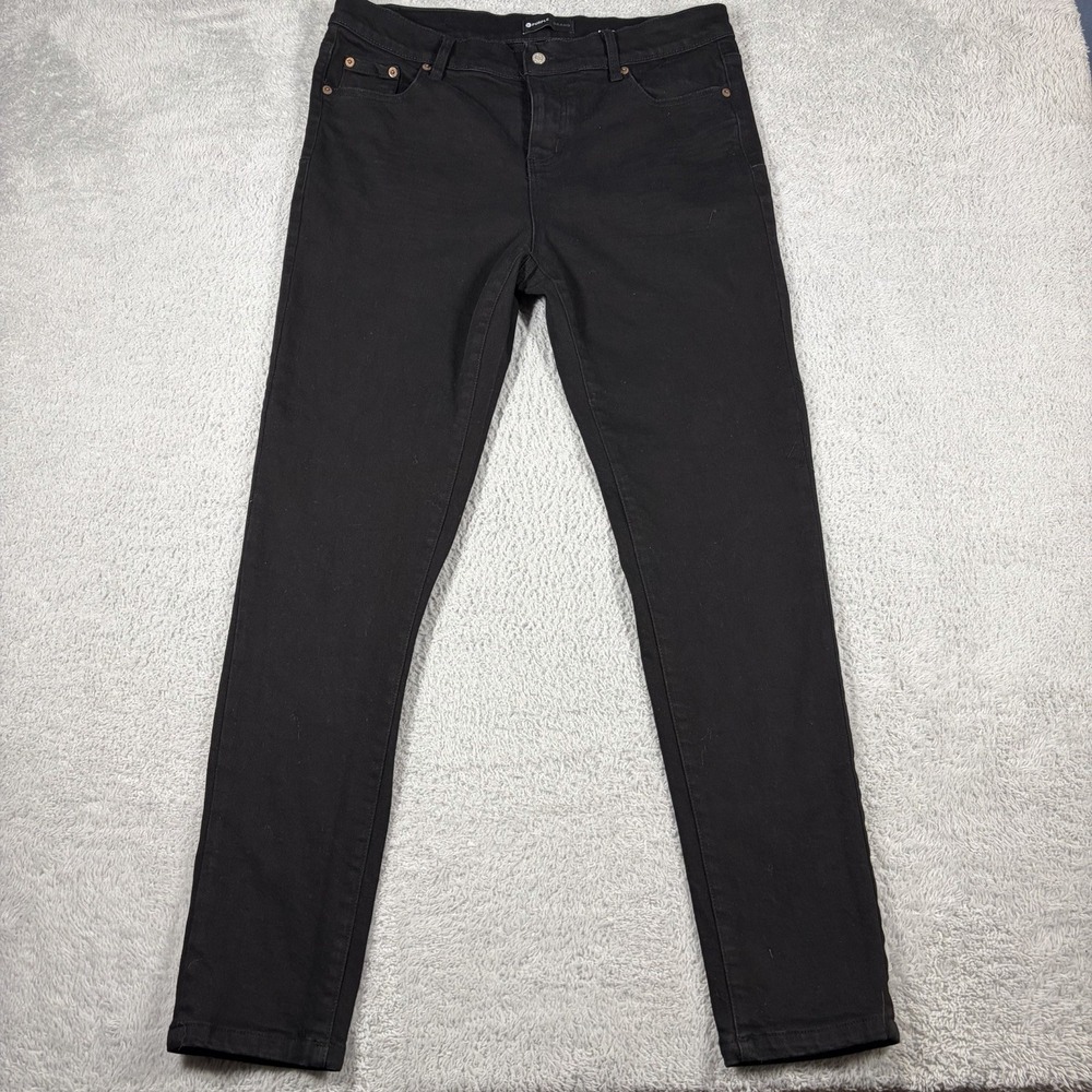 Purple Brand Black Jeans Mens 36x30 P001 Skinny Stretch Lycra